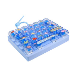 Happy 24/7 Stress-Relief 26-Key Keyboard Clip - Blue